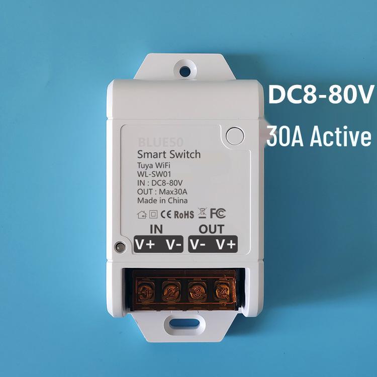 Умный коммутатор Tuya WiFi: Постоянное напряжение 12 В/24 В с WiFi и пультом дистанционного управления 433 для управления дверным замком или освещением