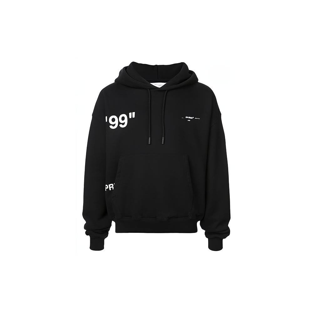 OFF-WHITE graphic-print hoodie OMBB037R19B970011088