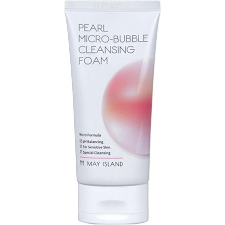 May Island Pearl Micro Bubble Cleansing Foam Brightening Pore Care 120g