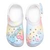 Crocs Классические сабо на платформе Sweetheart Милые ЭВА Сердце Любви Дофамин Одно отверстие для переобувания Женские Розовые Голубые