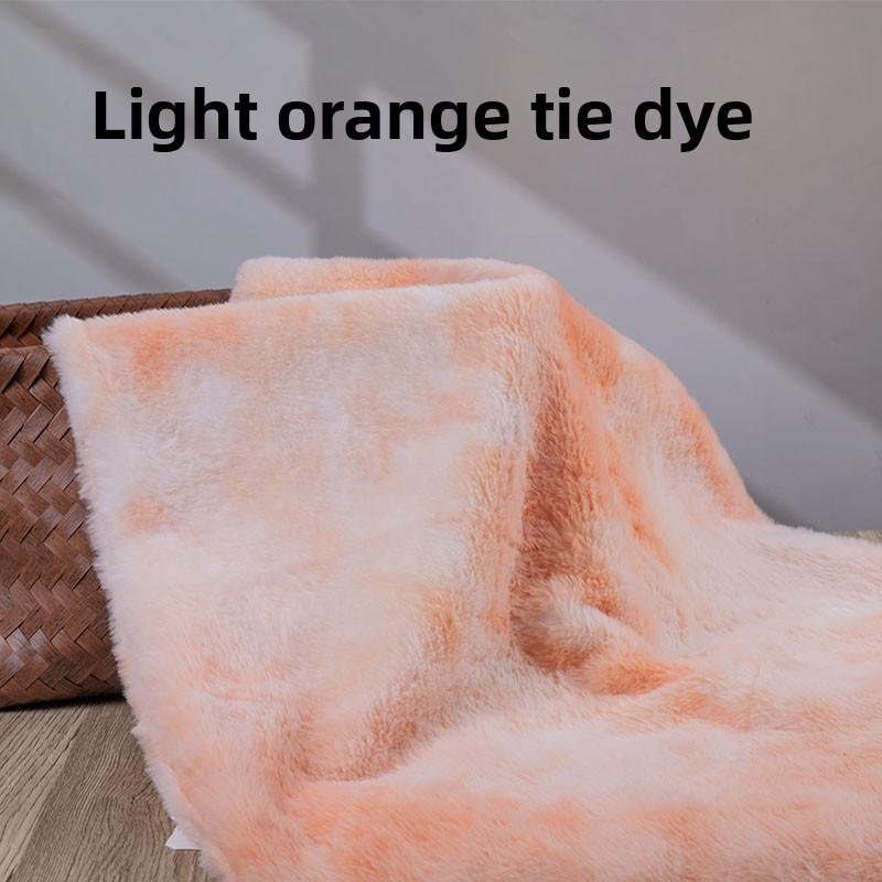 Плюшевая ткань с радужным тай-дай, продается на метры, для DIY-игрушек, одеял, подушек, ковров, кукол, диванов, шляп, шитья, ткань под мех рекса