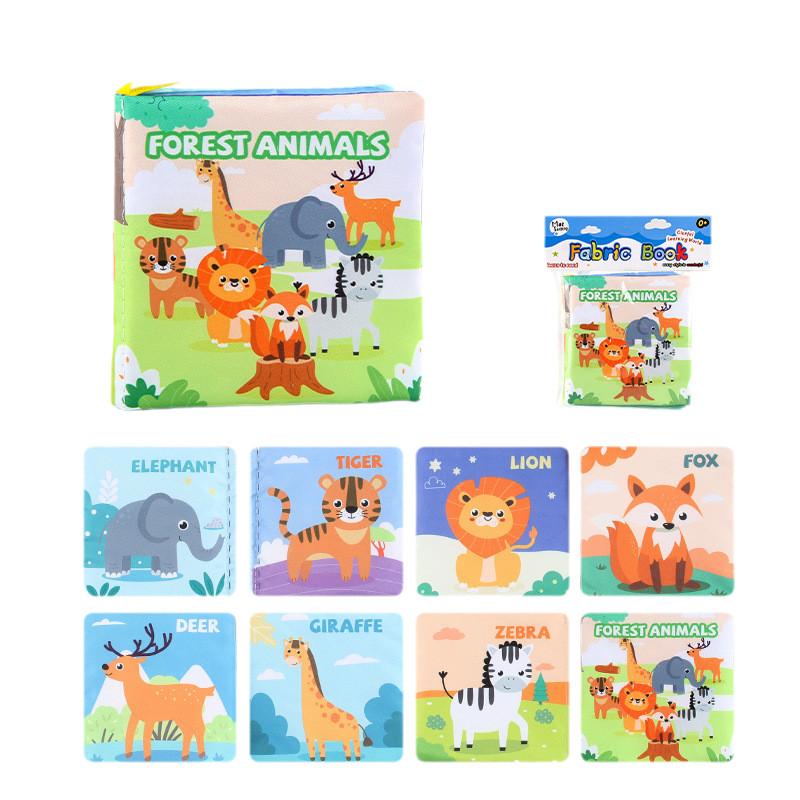 Книга-руководство для раннего развития ребенка 'Фермерские животные', устойчивая к разрывам, познавательная тканевая книга для малышей