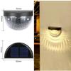 LED Solar Power Light Energy Wall Lamps Waterproof Stair Fence Lamp Semi-circular Lights Outdoor Home Garden Decoration Lighting