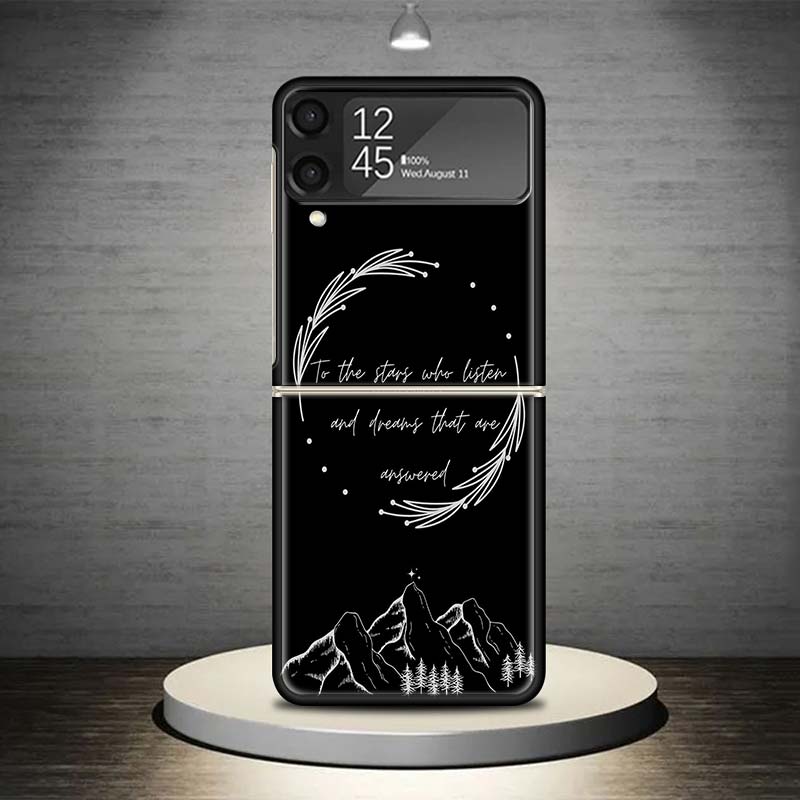 Чехол для телефона A Court of Mist Fury Сары Дж. Маас Для Samsung Galaxy Z Flip 7 6 5 4 3 5G Ударопрочный чехол Z Flip7 Flip6 ZFlip5 Flip3
