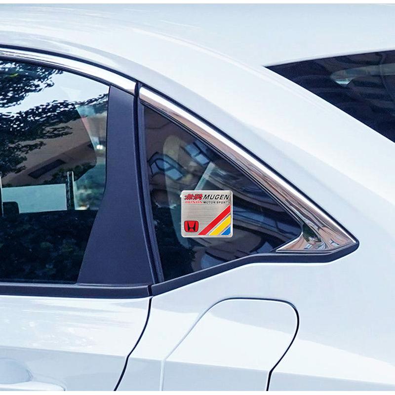 Car Body Aluminum Stickers Auto Logo Decorate Decals For Honda Civic Fit Jazz Accord Pilot CRV Odyssey Passport City Shuttle HRV ajj256