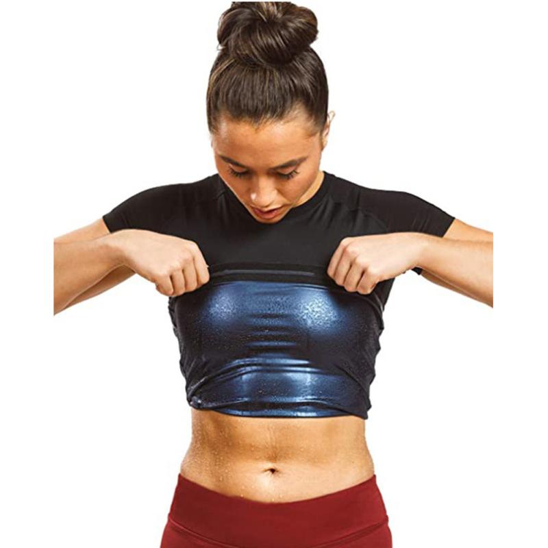 Последнее обновление, футболка для сауны, футболка для похудения, жилет для похудения, теплопоглощающая корректирующая одежда с короткими рукавами, одежда для сауны