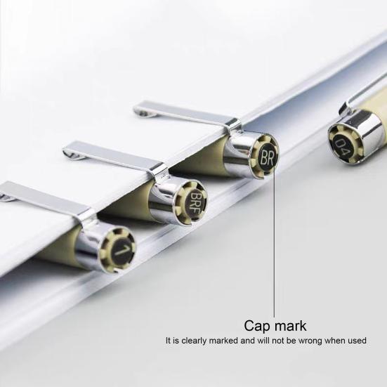 12 шт. ручек для рисования, набор микроручек для рисования, водостойкие пигментные чернила, гладкий нейлоновый наконечник, неразмазывающиеся ручки для художников