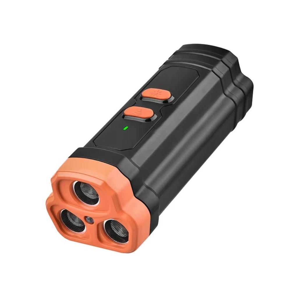 Handheld Ultrasonic Dog Bark Deterrent Rechargeable Portable Dog Repeller with Light Ultrasonic Dog Trainer Outdoor Use
