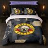 Guns N’ Roses Print 3Pcs Bedding Set Duvet Cover With Two Pillowcases Soft Bed Linen For Household Bedroom