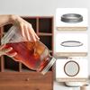 2PCS Wide-Mouth Glass Mason Jars with Screw Lids Threaded Canning Jars  for Pickles Fermented Refrigeration & Pantry Storage