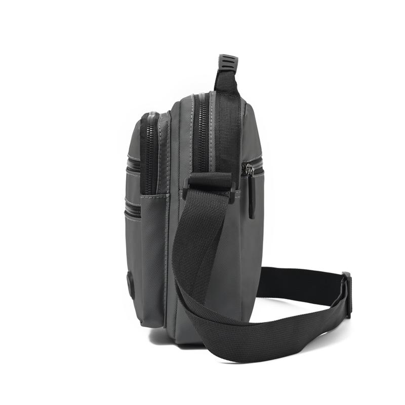 Мужская сумка через плечо Легкая Оксфордская Маленькая Квадратная Сумка Деловая Повседневная Многослойная Сумка на Плечо