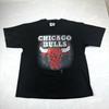 Графическая футболка Y2K Chicago Bulls Lee Sport Черная футболка NBA XL