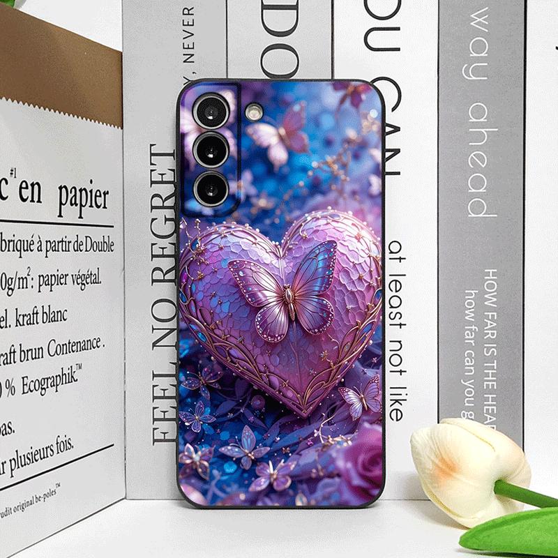 Роскошный Чехол для Телефона с Узором Бабочка и Цветок для Motorola Moto Edge 50 Fusion 40 30Neo G24 E14 G75 G85 G54 5G Ударопрочный Чехол