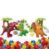 40pcs Dinosaur Paradise Themed Assembly Building Blocks Set Children Puzzle Toys For Creative Kids