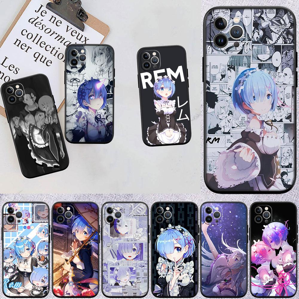 CJ48 Emilia Re Zero Ram Rem Soft Shell Phone Case for Redmi Note 8 9 Pro Max 9S 9T 9C NFC 8T 8A 10A A4