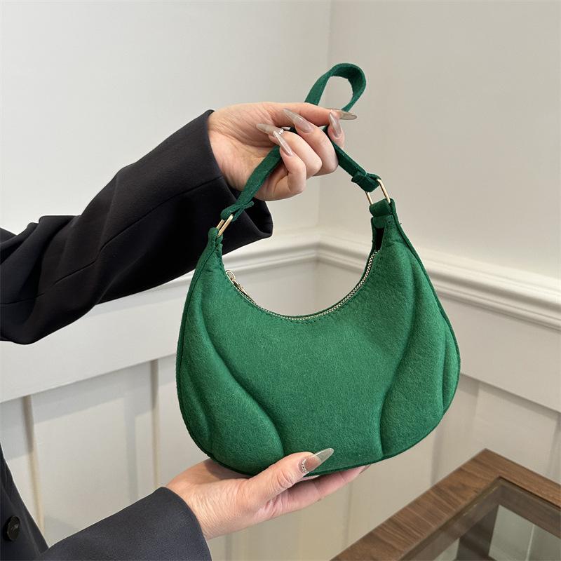 Популярная женская простая сумка-пельмень, новая сумка через плечо в корейском стиле для поездок на работу, модная сумка через плечо в стиле нишевой моды