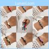 Ceramic Doublesided Fish Beaded Bracelet With Lucky Eyes For Women Gift