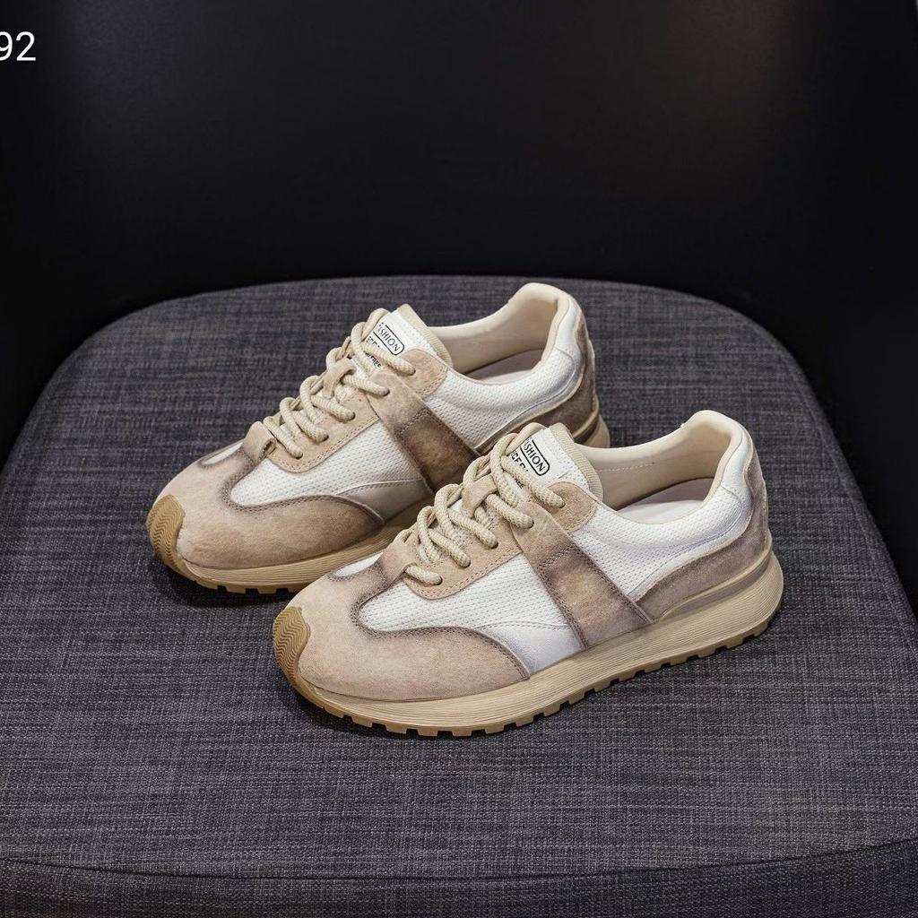 Женские кроссовки Forrest Gump на мягкой кожаной подошве, новые весенне-летние, красные, в стиле ретро, для моральной подготовки, нишевые, тонкие, модные, спортивные и для отдыха