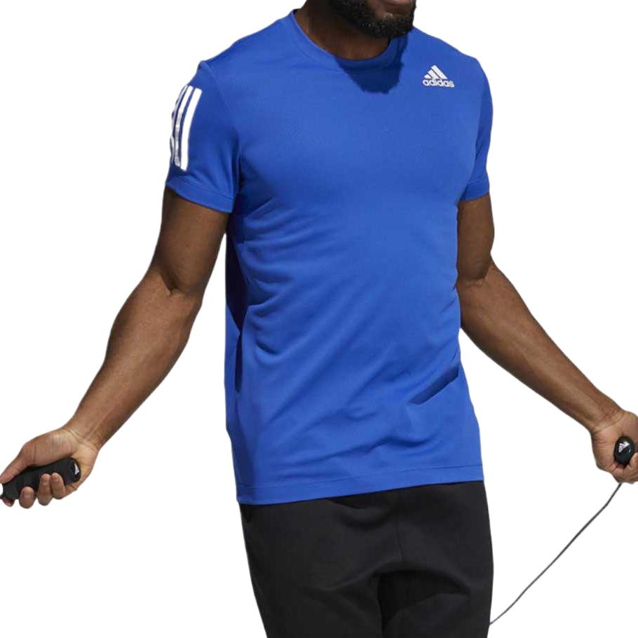 Adidas H.RDY Warrior Быстросохнущая Удобная Дышащая Футболка с Коротким Рукавом и Круглым Вырезом Мужские Топы Синий H11107