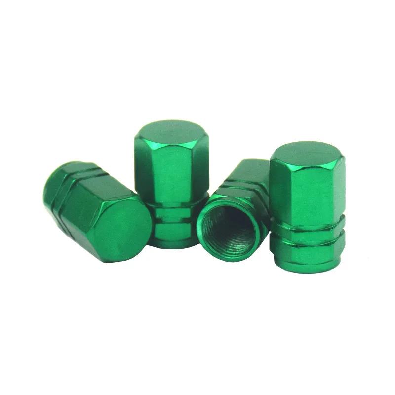 4Pcs Aluminum Alloy Car Wheel Tire Valve Caps Tyre Covers Air Valve Tire Rim Stem Dust-Proof Covers Motorcycles Auto Accessories