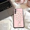 Чехол для телефона LuLu the piggy для Samsung S25,24,23,22,30,21,10,9,Ultra,Plus,Lite,FE,4,5 G Мягкий черный чехол