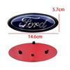 New 2026 Car Sticker 14.6x5.7cm Emblem Car Front Cover Grille Badge for Ford Kuga Focus Ranger Mustang Mondeo Fiesta Explorer Tr