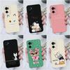 Чехол для OPPO A91 A76 A73 A93 A72 A78 A94 A8 AX7, чехол для телефона, противоударный матовый мягкий силиконовый чехол с милым котом, защита камеры от падения, бампер для OPPO