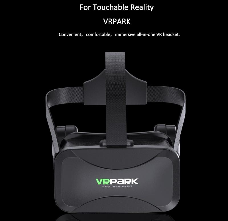 3D VR Glasses Virtual Reality Headset Bass Stereo Surround Headphone Games Movie VR Headset Wide Angle for 4.5-6.7 Inches Smartphones Remote Gamepad