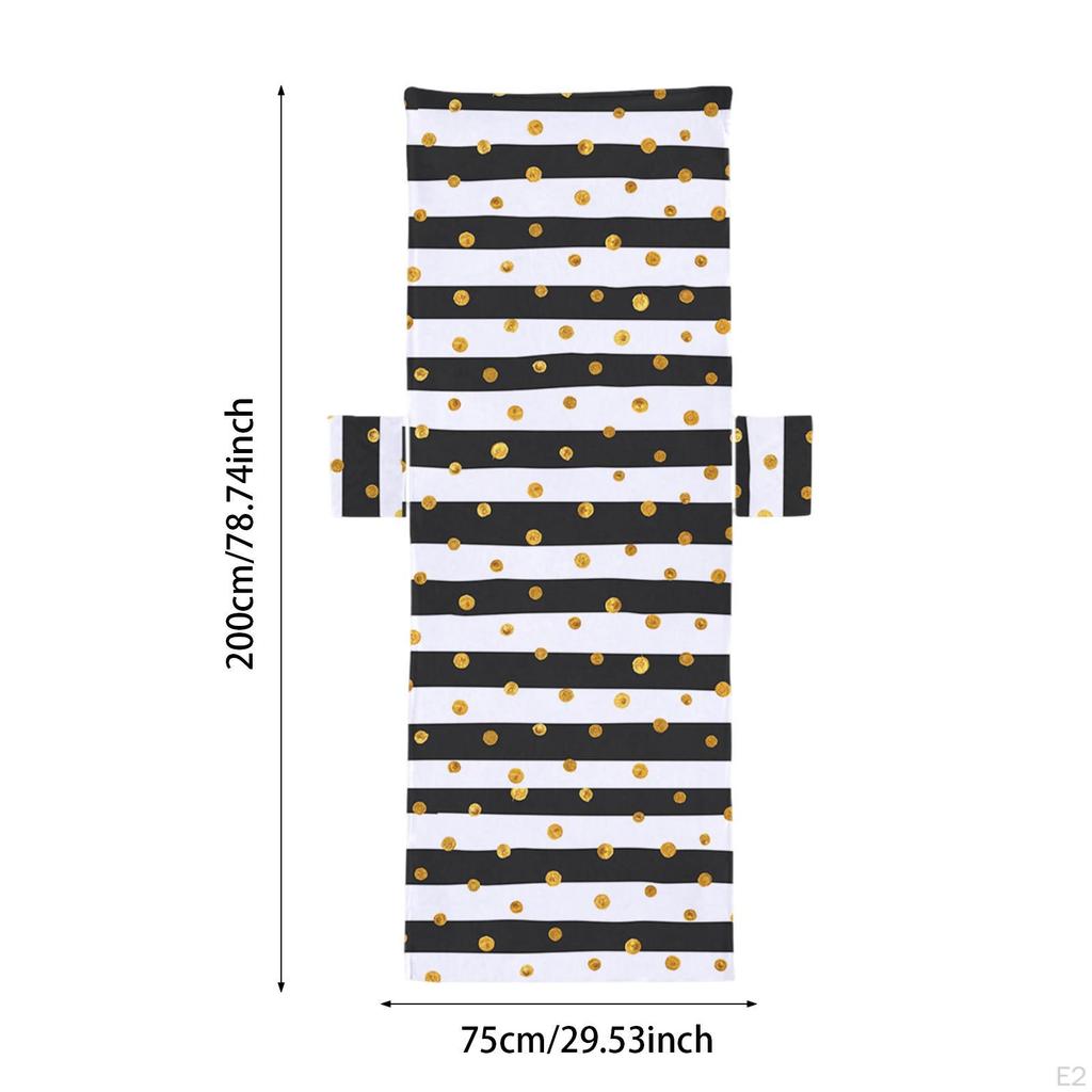Чехол для пляжного стула, полотенце для отдыха, женское, классическое, универсальное, из микрофибры, практичное, с карманом
