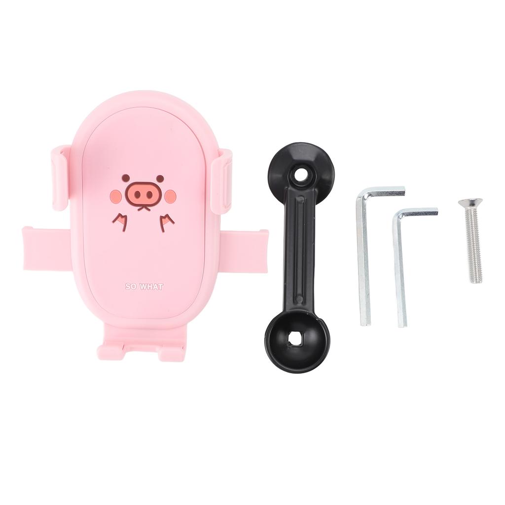 Держатель для телефона на руль мотоцикла, мультяшный, милый, амортизирующий, держатель для телефона на скутер для моделей 4,7–7,1