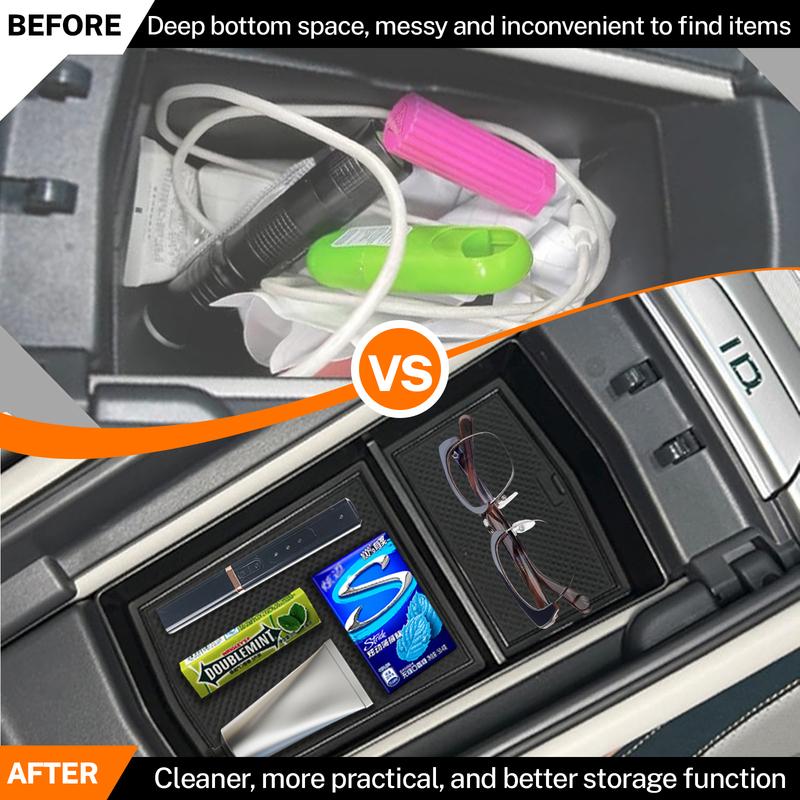 For VW ID7 Armrest Storage Box Organizer Tray Fit for ID7 GTX Tourer 2024-2026 Model Center Console ert Divider Holder