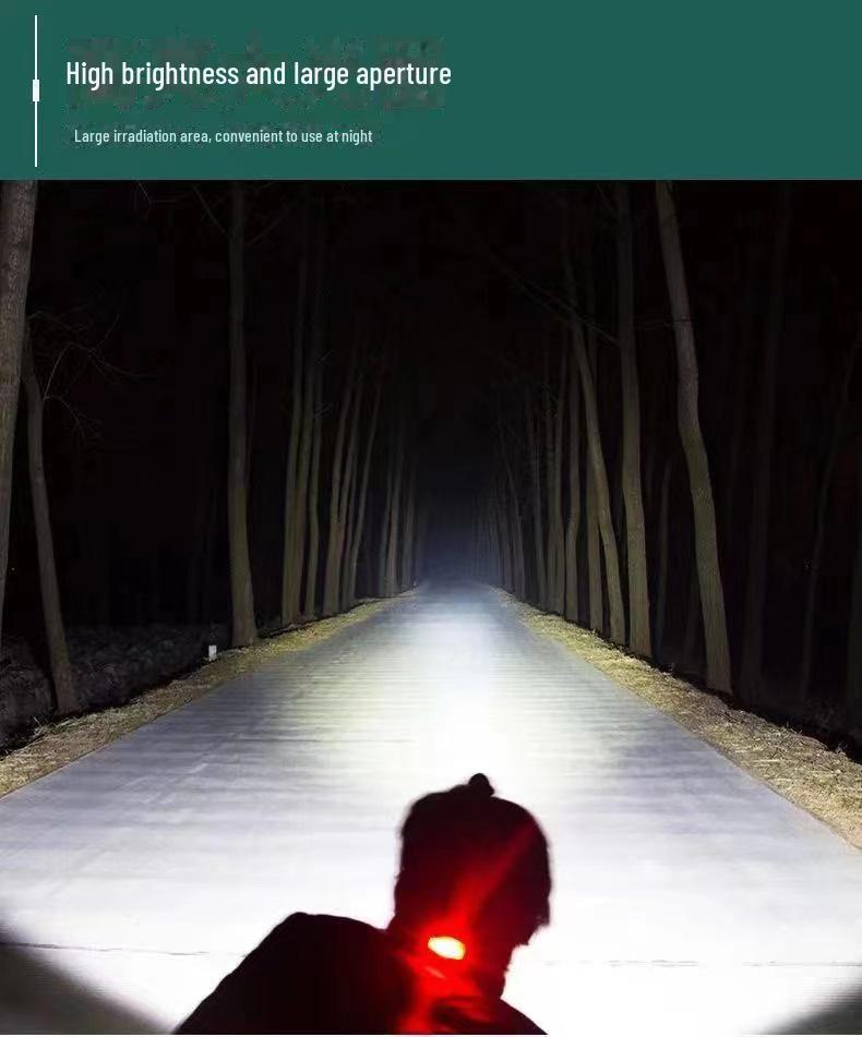 Светодиодный налобный фонарь с USB-зарядкой для ночной рыбалки, мощный, двухцветный (Белый / желтый), Наружный прожектор для горнодобывающей промышленности и рыболовства