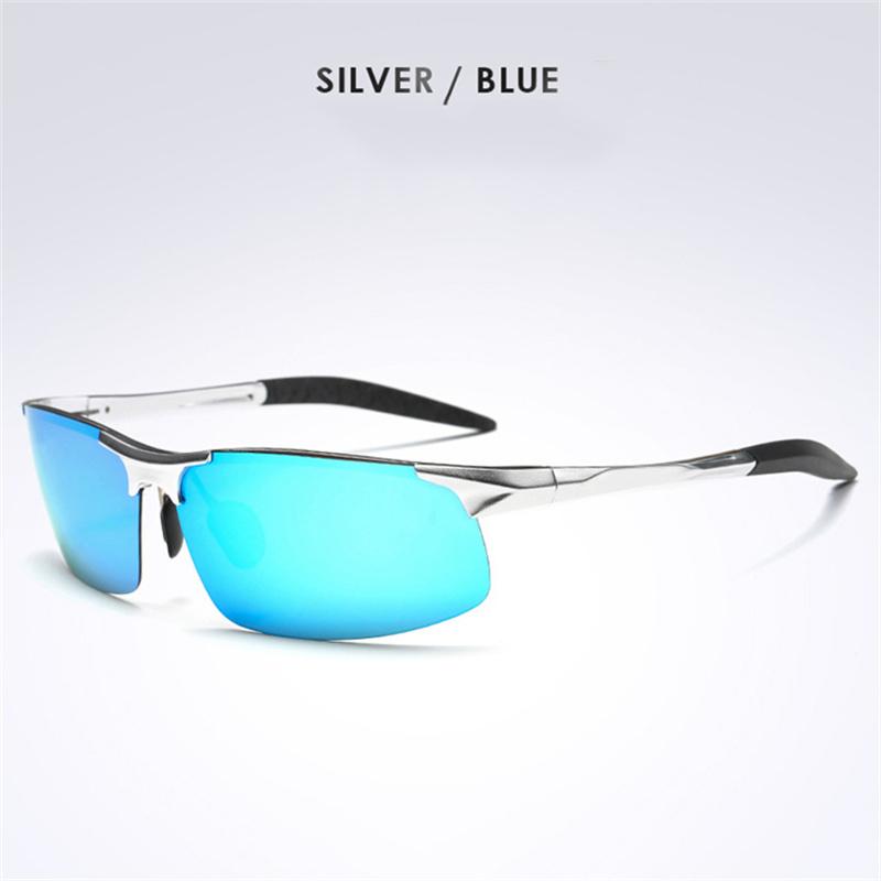Polarized Sunglasses Mens Classic Day Night Outdoor Sports Night Vision Driving Discoloration Sun Glasses UV400 Luxury Aluminum Frame Eyewear
