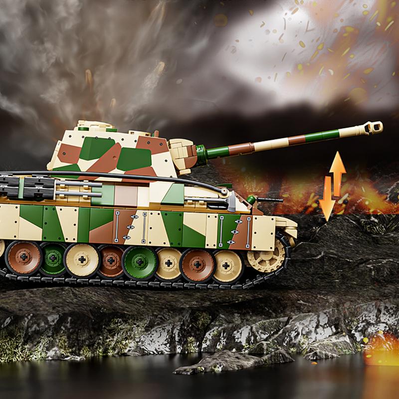 Нетоксичный Новый Классический Тяжелый Танк Кв-2 Кирпичи Набор Moc Вторая Мировая Война Ис-2 Панцер Строительные Блоки Модель Война Военные Машины Детские Игрушки Подарки Для Взрослых Детей