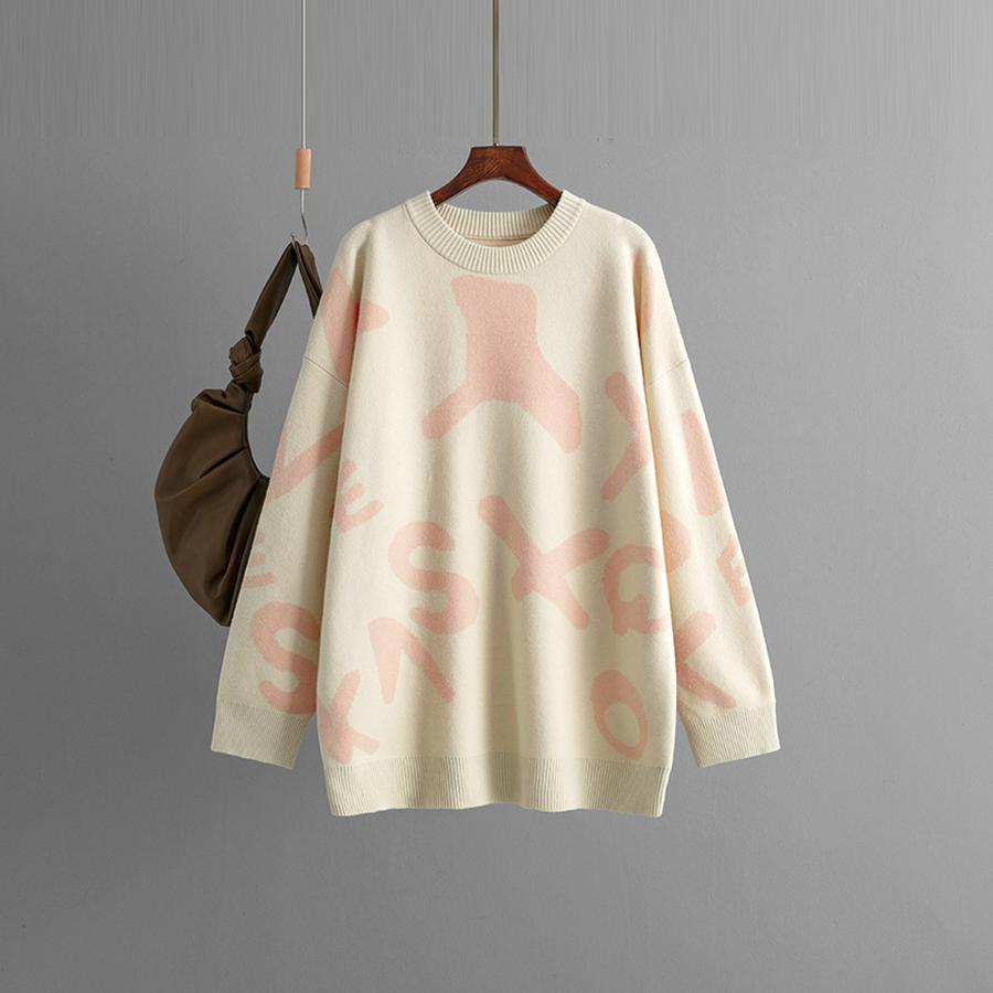 Autumn Winter New Knitted Sweater Women Long Sleeve Padded Loose Base Top
