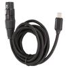 Low Noise Type C Microphone Audio Cable Plug and Play USB Mic Recording Cable  Studio Recording