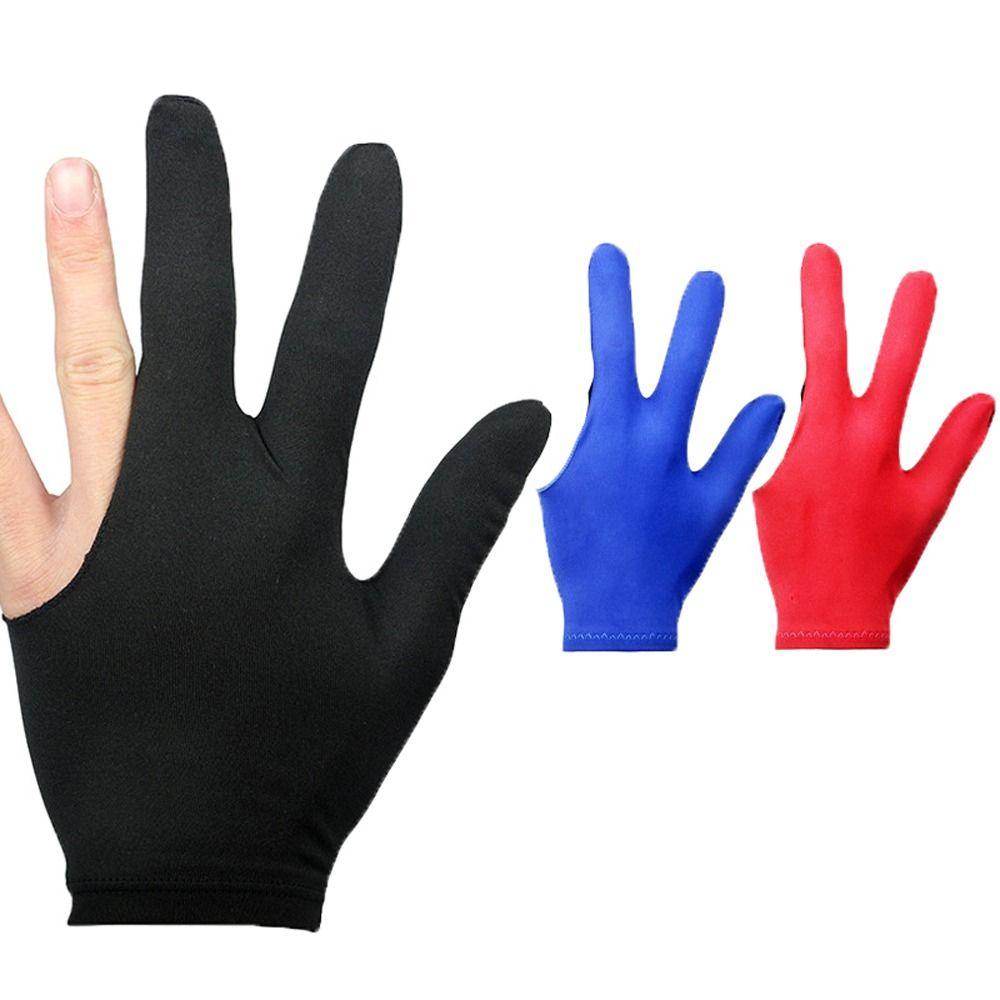 Leopard Fitness Gloves Snooker Billiard Gloves Letter Three Finger Billiard Gloves Left Hand Gloves