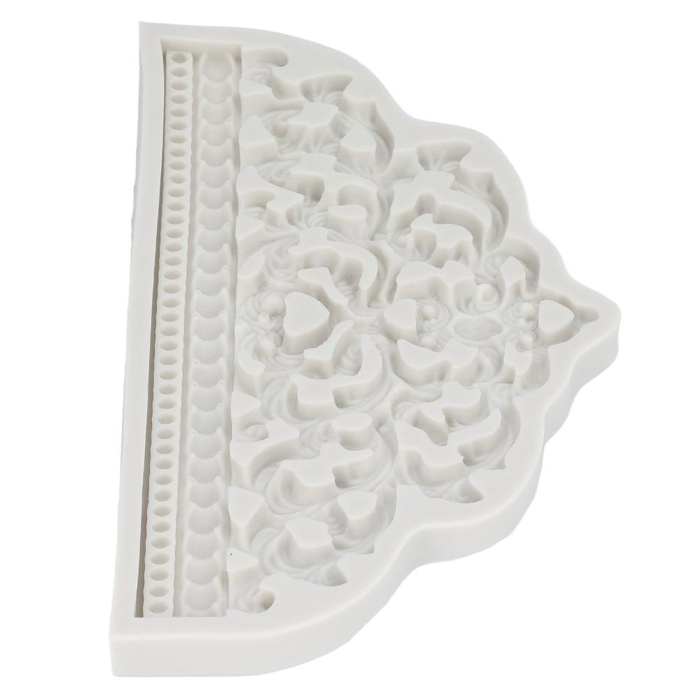 3D Relief Pattern Fondant Mold Food Grade Silicone Cake Decorating Mold  Craft Making