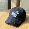 Korean-style spring-summer thin new soft-top baseball cap for women, embroidered, trendy couple's sunshade cap that makes the face look smaller