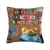 Bad Bunny DTMF Tour  Pillowcases Stuff Printed Cushion Cover Gift  Throw Pillow Case Cover Home MultiSize