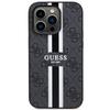 Etui do iPhone 14 Pro Max Guess 4G Printed Stripes MagSafe Czarny
