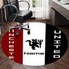 Custom Name Manchester United Printed Round Rug Carpet Chair Rug Area Rug Entryway Doormats,for Office Chair Living Room Bedroom Kitchen Room.