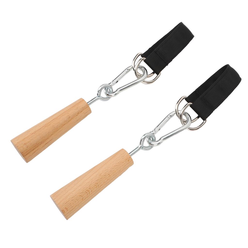 1 Pair Wooden Pull Up Grips Professional Arm Strength Training Pull Up Fitness Accessories for Home