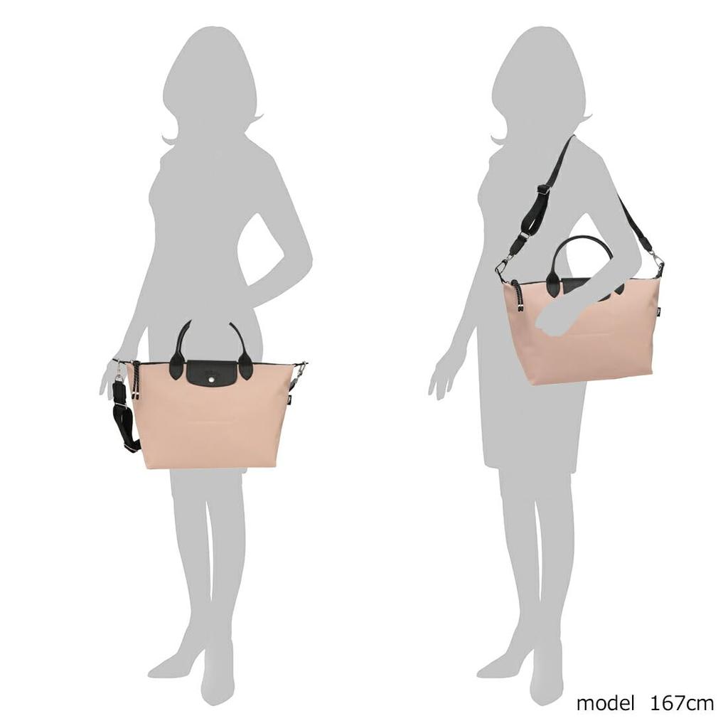 Сумка через плечо Pliage Energy бежево-розовая L1515 HSR 542 совместима с A4 [Longchamp] женская [Продукт]