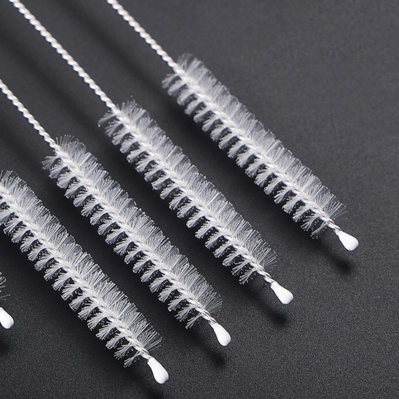 Набор щеток для чистки соломинок для питья, щетка для чистки трубок из нейлона и нержавеющей стали с длинной ручкой для чистки соломинок