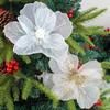 Mesh Christmas Flowers, Christmas Decoration Props, Christmas Tree Decorations, Fabric Flower Arrangements, Party Decorations, DIY Fake Flower