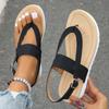 Foreign Trade Large Size Women's Toe Sandals Summer New European and American Fashion Buckle Herringbone Platform Sandals Women