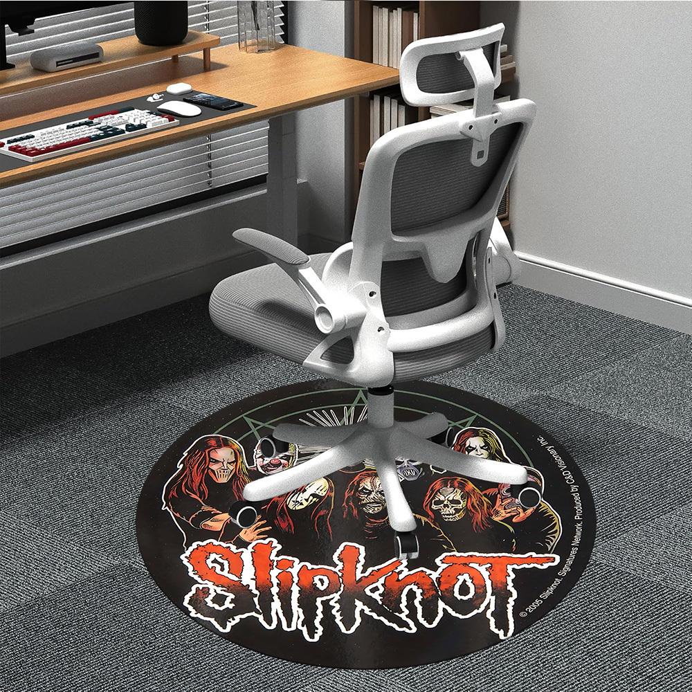 1 шт. Ковер с символикой группы Slipknot, Круглый, Нескользящий, Прочный, Большого размера, Офисный ковер, Подходит для офиса,yy250908027
