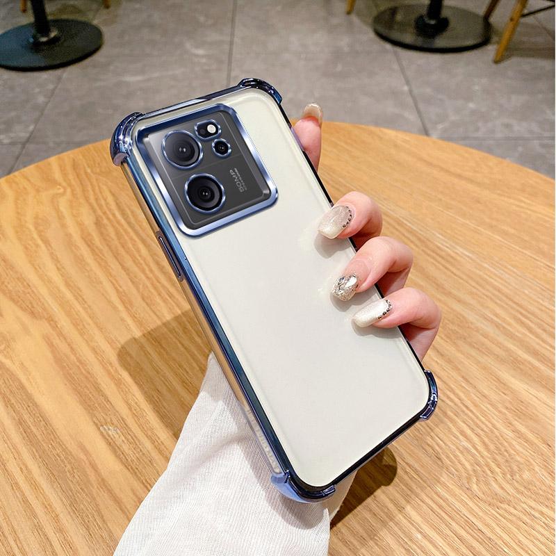 Чехол для Xiaomi 13T Pro Чехол для телефона Xiaomi 13T Redmi K60Ultra Утолщенные четыре угла Ударопрочный Покрытие Силиконовый Мягкая задняя крышка