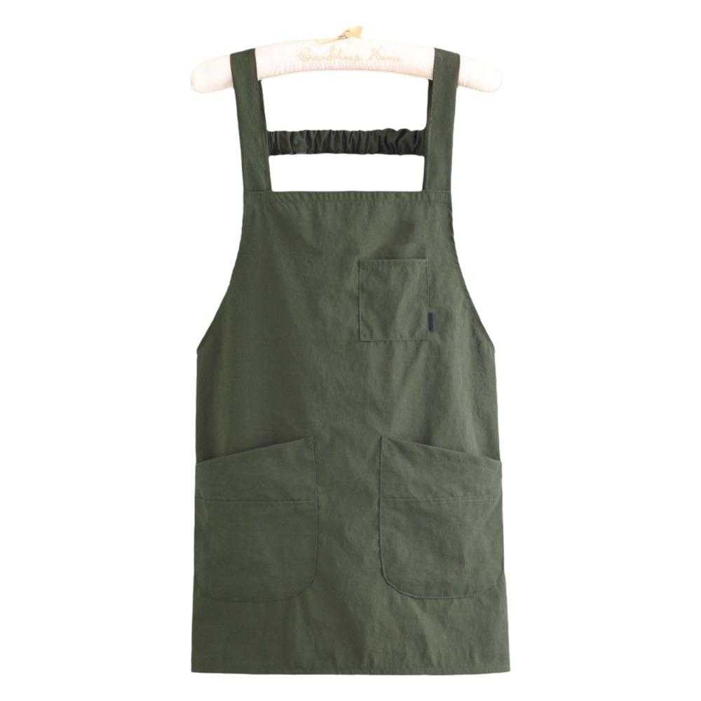 Breathable Sleeveless Apron Oil-Proof with Pocket Dirt-Resistant Workwear Comfortable Soft Catering Apron Baking